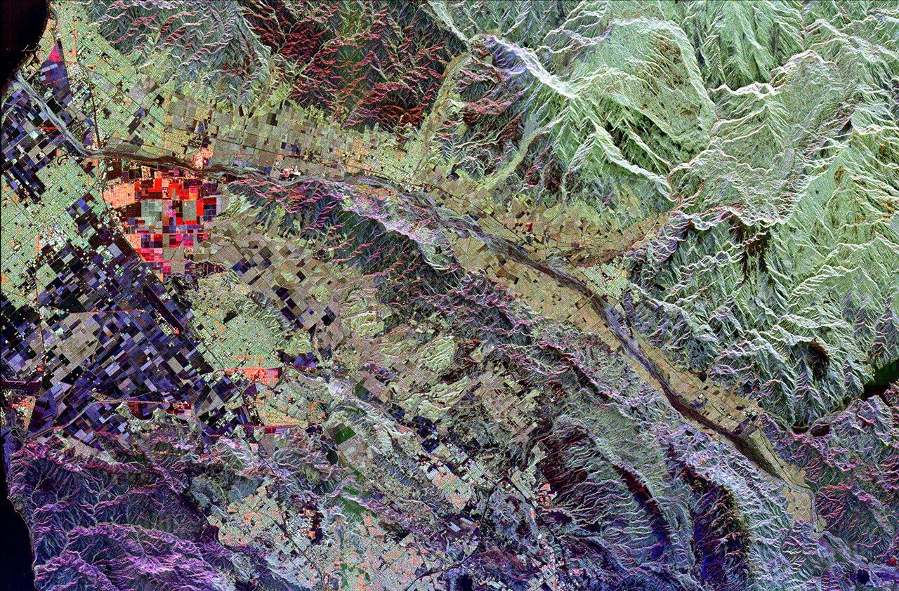 Aerial view of Ventura County coastline and communities.